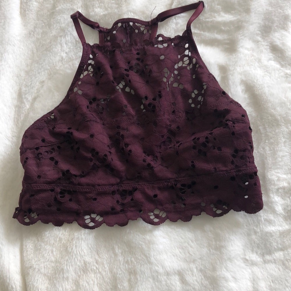 Aerie Burgandy Bralett